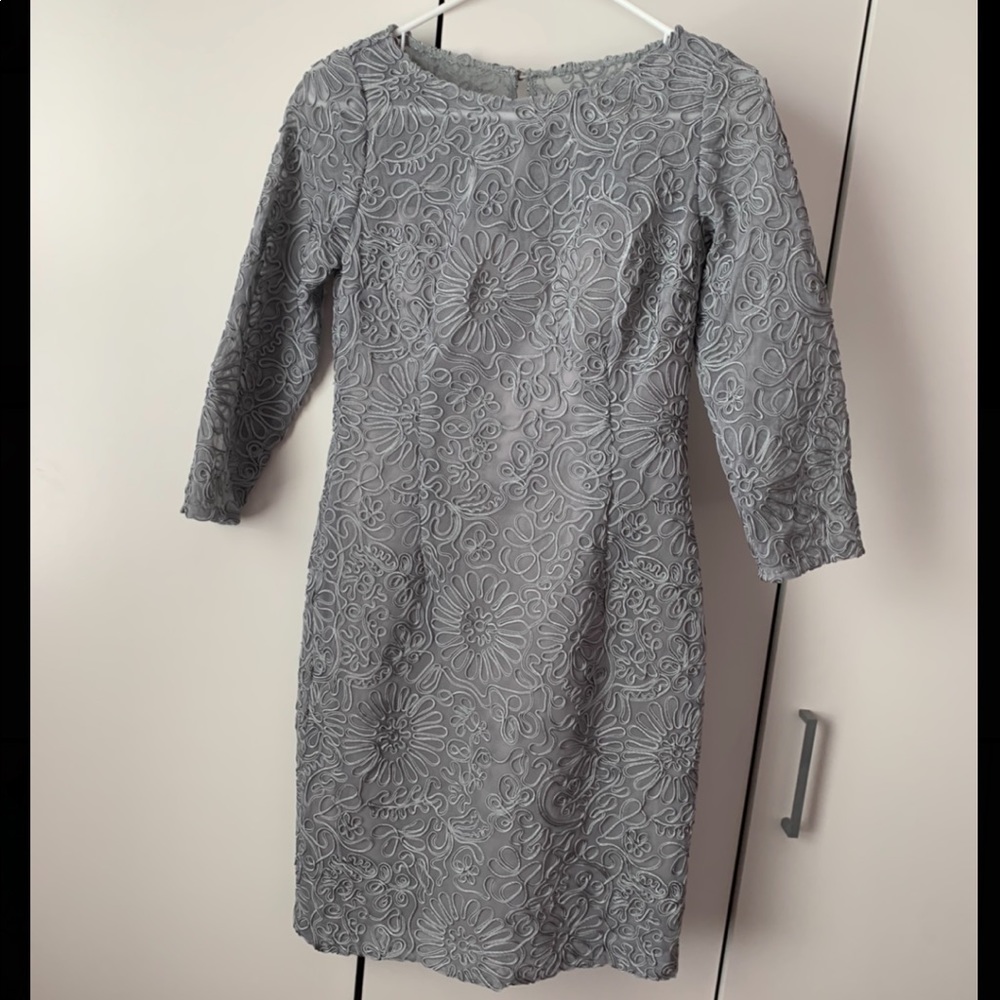 Aidan Mattox Embroidered Dress